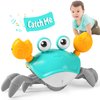 Crawling Crab Baby Toy Infant: Tummy Time Toys for Babies 3 6 9 12 18 24 36 Months, Walking Dancing Sensing Crab for Toddler 1 2 3 4 Year Old, 1st Music Birthday Gifts for Boys Girls