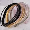 Duufin 32 Pieces Metal Headband Plain Gold Silver Black Smooth Metal Headband DIY Hair Headbands 5mm Thin Metal Headband for Girls and Women