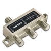 ANTOP 3-Way Coaxial Cable Splitter 2GHz- 5-2050MHz Worked with Satellite, HDTV, Antenna Signal- All Port Power DC Power Passing, Silver Plated and Corrosion Resistant