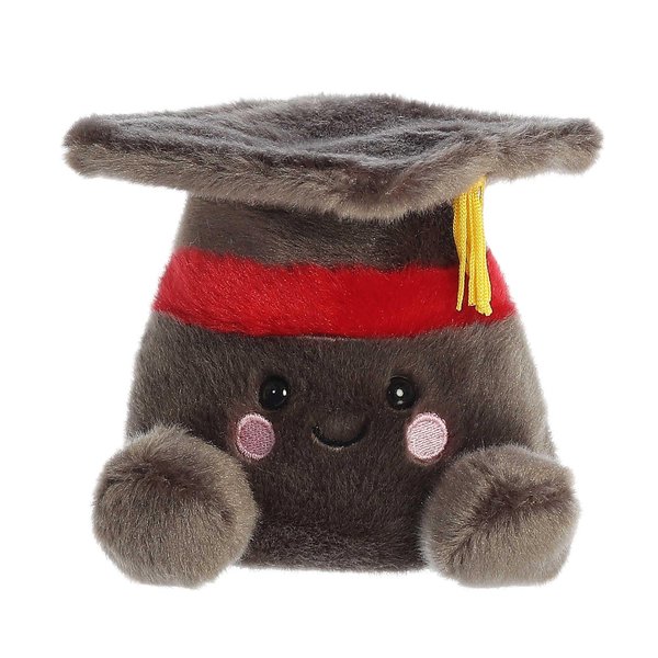 Aurora® Adorable Palm Pals™ Scholarly Graduation Cap™ Stuffed Animal - Pocket-Sized Play - Collectable Fun - Black 5 Inches