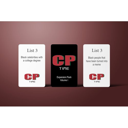 CP TIME Game: Expansion Pack Vol 1 - Card Game for The Culture. Trivia Style. Multiple Categories: Pop Culture, Music, General Knowledge, & More! (Volume 1)