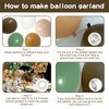 iLaFm 142PCS Sage Green Brown Balloon Garland Kit Jungle Safari Wild Woodland Balloon Arch Olive Green Gold Coffee Cocoa Balloons for Wedding Birthday Shower Party Decorations