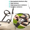 10L0L Golf Cart Steering Wheel Adapter Chrome Hub for Yamaha Golf Carts- Silver/Black