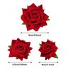Topbuti 6 Pcs Rose Flower Hair Clip Rose Brooch Floral Hair Accessories for Woman Girls Flamenco Dancer Mexican Wedding Party Mother's Day Halloween Costume (Red)