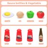 CUTE STONE Play Kitchen Accessories Set, Kids Cooking Toys Set with Play Pots and Pans, Electronic Induction Cooktop with Sound and Light, Cookware Utensils Kids Kitchen Set Kitchen Toys for Kids