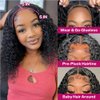 Ailwelia Deep Wave Bob Wig Human Hair 200% Density 5x5 Hd Lace Closure Wigs Human Hair Bob Wigs For Black Women Human Hair Wear And Go Glueless Wigs Curly Bob Wig Human Hair Wig Deep Wave Wig 14 Inch