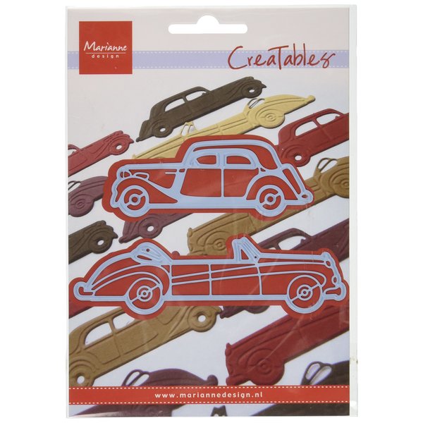Ecstasy Crafts Marianne Design Creatables Dies, 1.125 by 1.5-Inch, Classic Cars