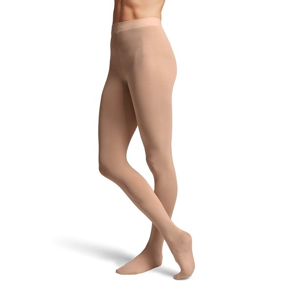 BLOCH Women's Ladies contoursoft Footed Tights, Tan, Small/Medium (Brown)