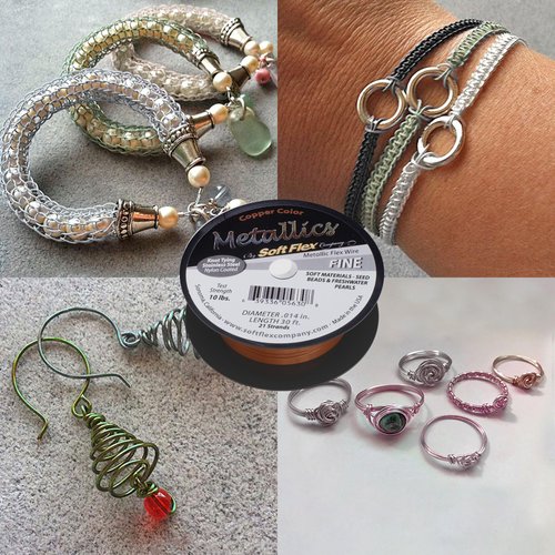 Soft Flex 21 Strand Beading Wire - Fine 0.14 Diameter - 30 Feet Design Wire