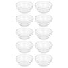 zaoalife 10Pcs Cosmetic Mix Bowl, Transparent Plastic Facial Mask Mixing Bowl, Prep Measuring Bowl DIY Stirring Bowls Cosmetic Beauty Tool for Home Salon