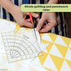 Acrylic Ruler for Cutting Fabric - Quilt Rulers for Quilting Sewing Supplies Multifunctional Ruler for Sewing Fabric Ruler Curve Ruler Quilting Tools - Quilting Square Ruler Sewing Rulers for Quilting