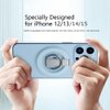 Tahamus Magnetic Phone Ring Holder for Magsafe Finger Kickstand, 360° Rotation Metal Foldable Grip Car Mount Stand Compatible with iPhone 12/13/14/15 & Other Devices Use with Iron Ring