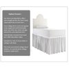 Ruffled Dorm Sized Bed Skirt Twin XL-College Dorm Bed Skirt - Extra Long Dorm Room Bed Skirt - Extended Bed Skirt Twin XL Perfect for College Loft Beds - White Dorm Bed Skirt (Twin XL/32 Drop)