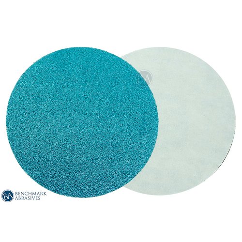 Benchmark Abrasives 8" Premium Zirconia No Hole PSA Discs, Self Adhesive Random Orbital Sander Discs for Sanding Polishing on Metal Wood Fiberglass (10 Pack) - 36 Grit