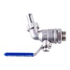 TIZZE 1/2 inch Stainless Steel Ball Valve Weldless Bulkhead for Building Home Brew Kettle/Mash Tun