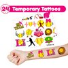 Cherisnowy 48 PCS Softball Party Favors 24PCS Tattoos Stickers 24PCS Slap Bracelets Wristbands Perfect for Themed Birthday Baby Showers or Classroom Rewards Ideal Decor and Gifts for Girls and Boys
