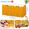 Hawaiian Luau Party Decoration Pack (159 Pcs), Tropical Beach Themed Aloha Summer Party Supplies Kit, (including Table Skirt, Backdrop, Balloons, Straws, Hibiscus Palm Leaves, Food Topper, Pineapples)