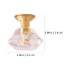 Zerodeko 2 PCS Dollhouse Crystal Chandelier 1 12 Scale, Mini Dollhouse Ceiling Light, Artificial Crystal Chandelier Furniture Model, Doll House Scene Layout Hanging Lamp Decor