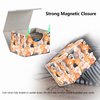 Strong Magnet Card Case Deck Box Mtg Card Box Playing Card Box Magic Deck Box Tcg Up to 200 Cards Creative Pattern Trading Card Storage Box for Collectible Card Games, Cute Cats Paw Pattern