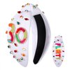 boderier 30th Birthday Gifts for Women FLIRTY 30 Birthday Headband Beaded Crystal Embellished Knotted Headband 30th Birthday Decorations Party Accessory (30)