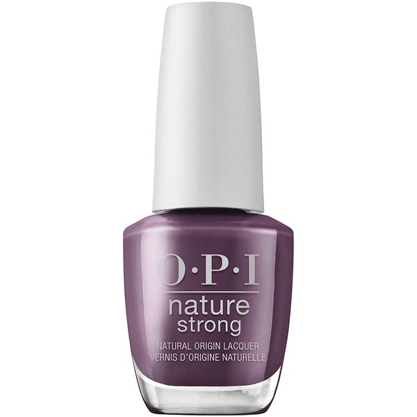 OPI Nature Strong Eco-Maniac | Opaque Dark Purple Crème Natural Origin Nail Polish | Plant Based, Vegan, Cruelty Free