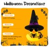 wonuu Spiders Rubber Ducks for Halloween, Car Dashboard Decorations Duck for Office Desk Ornament Accessories with Witch Hat Glasses Chain Spider (Black)