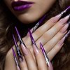 120 PCS Extra Long Nail Tips - Artificial Nails Tips Press On Nails Clear Natural False Nail Art Long Tips - Long Fake Nail Kit for Halloween,Nail Salons and Home (Transparent)