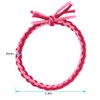 Braided Elastic Hair Ties Hair Ropes Rubber Bands Ponytail Holder Thick Thin Hair Scrunchies Accessories for Women Girls (Random Color) Pack of 100