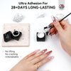 SAVILAND 2PCS Spider Gel Set - Black & White Spider Gel for Nail Art Soak off Gels U V LED Good Toughness and Elasticity Easy To Use for Beginner Manicurist Home Salon Use