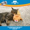 Pets Know Best HuggieKitty Cuddly Cat Toy, Soothing Sound & Warmth Help Relax & Comfort Your Pet- Purr & Heartbeat, Heating Pack- Orange