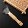Hair Brush Cleaner 4PCS Hair Comb Cleaner Mini Removable Home Travel Salon Rake with Metal Wire Portable Comb Brush Wooden Handle Cleaning Tools