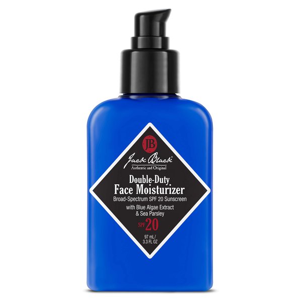 Jack Black Double-Duty Face Moisturizer, 3.3 Fl. Oz – SPF 20 Sun Protection, Long Lasting Hydrating Skincare, Lightweight Moisturizer, Men’s Facial Moisturizer