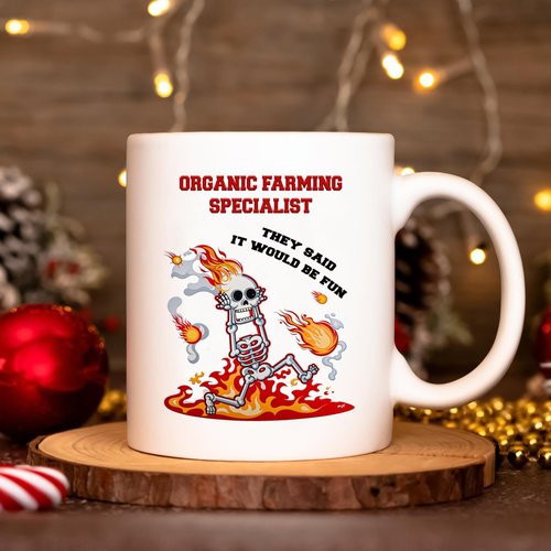 Sanwood Organic Farming Specialist gift, Funny mug for Organic Farming Specialist Appreciation Gifts Organic Farming Specialist Christmas gift birthday coworker, friend cup