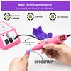 LAVAED Professional Electric Nail Drill Machine Nail File Pink Nail Drill Kit, Nail Filer Electric with 156pcs Sanding Bands and Nail Drill Bits for Acrylic Nail Drill Gel Nail Manicure Pedicure