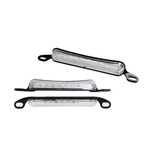 iJDMTOY Two-Way Illuminating Number Plate Frame Mount LED License Plate Lamp For Car Truck SUV Van RV, Powered by 9 Xenon White License Lamp & 6 Pieces LED as Back Reverse Light