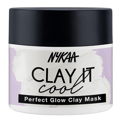Nykaa Naturals Clay It Cool Clay Mask - Vitamin C for Deep Cleansing and Natural Glow - Works Double Time to Draw Out Dirt and Impurities - Suitable for All Skin Types - Perfect Glow - 3.5 oz