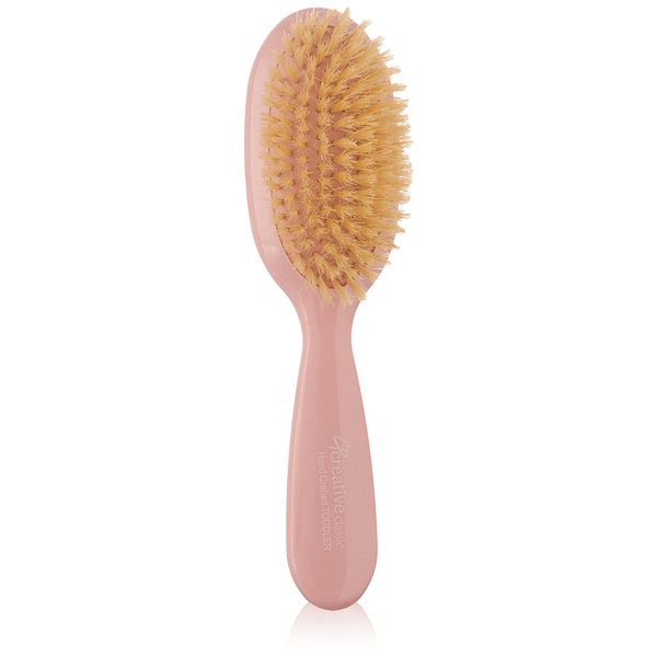 Creative Hair Tools Classic Baby/Toddler Gentle Boar Bristle Hair Brush, Pink
