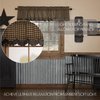 VHC Brands, Black Check, Cotton, 16x72, Scalloped Layered Valance, Black
