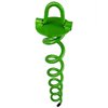 Ashman 16 Inch Spiral Ground Anchor Green Color - Ideal for Securing Animals, Tents, Canopies, Sheds, Car Ports, Swing Sets (1 Pack)…