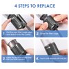 Magnetic Hair Dryer Filter Replacement for Dyson Supersonic HD01 HD03 HD08 HD15 Hair Dryer Attachment, Hair Dryer Strainer Mesh Repair Accessories (Metallic Gray)