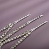 Xerling Silver Rhinestone Teardrop Crystal Layered Head Chain Headpieces Head Jewelry Forehead Pendant Hair Accessories with Bobby Pins for Women Girls (Silver)
