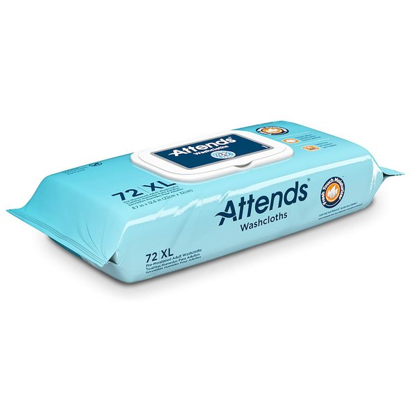 Attends Adult Wipe or Washcloth 8 x 12.5" WCCP1000, 12 Pack 864 Wipes
