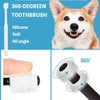 Qubccum 8 Pack Small Dog & Cat Toothbrush Kit, 360º Pet Toothbrush/Mini Head/Dual Head / 10000 Ultra-Soft Bristles Tooth Brush/Finger Toothbrushs for Cat Kitten Doggie Dental Care, Oral Hygiene