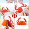 12Pcs Tissue Crab Lobster Honeycomb Centerpiece for Crab Party Decoration Crab Themed Party Table Centerpiece Crab Lobster Table Topper for Sea Animal Lobster Baby Shower Birthday Party Supplies