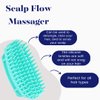 Naturally Drenched Scalp Massager-Detangling Brush-Styler. Soft & Flexible Bristles - Removes Excess Build-Up - Safe for All Hair Types – Styling Brush for Separating, Shaping and Defining Curls