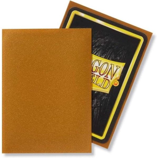 Dragon Shield Matte Gold Standard Size 100 ct Card Sleeves Individual Pack