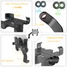 Homeet Motorcycle Phone Mount for Rearview Mirror, Metal Motorbike Phone Holder Smartphone Holder Mount 360° Rotation Adjustable, Universal for 6mm-10mm Diameter Scooter Motorcycle Mirror