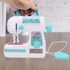Drfeify Children Sewing Machine Toy,Portable Electric Medium Size Sewing Machine Toys Kids Beginners