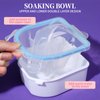Teenitor Nail Soaking Bowl, Soak Off Bowl Nail Soaking Bowl Acetone Proof, Soak Off Gel Polish Remover Bowl, Manicure Bowl for Hand and Cuticle Peeler Scraper Cuticle Oil Nail File and Nail Buffer