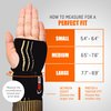 NeoAlly® - Copper Wrist Compression Sleeves Copper Infused Wrist Support Compression Brace Moisture-Wicking Adjustable Strap Wrist/Hand Wraps, Medium, 2 Pack